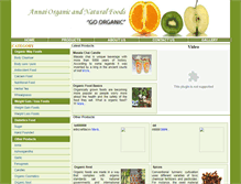 Tablet Screenshot of annaiorganicfoods.com